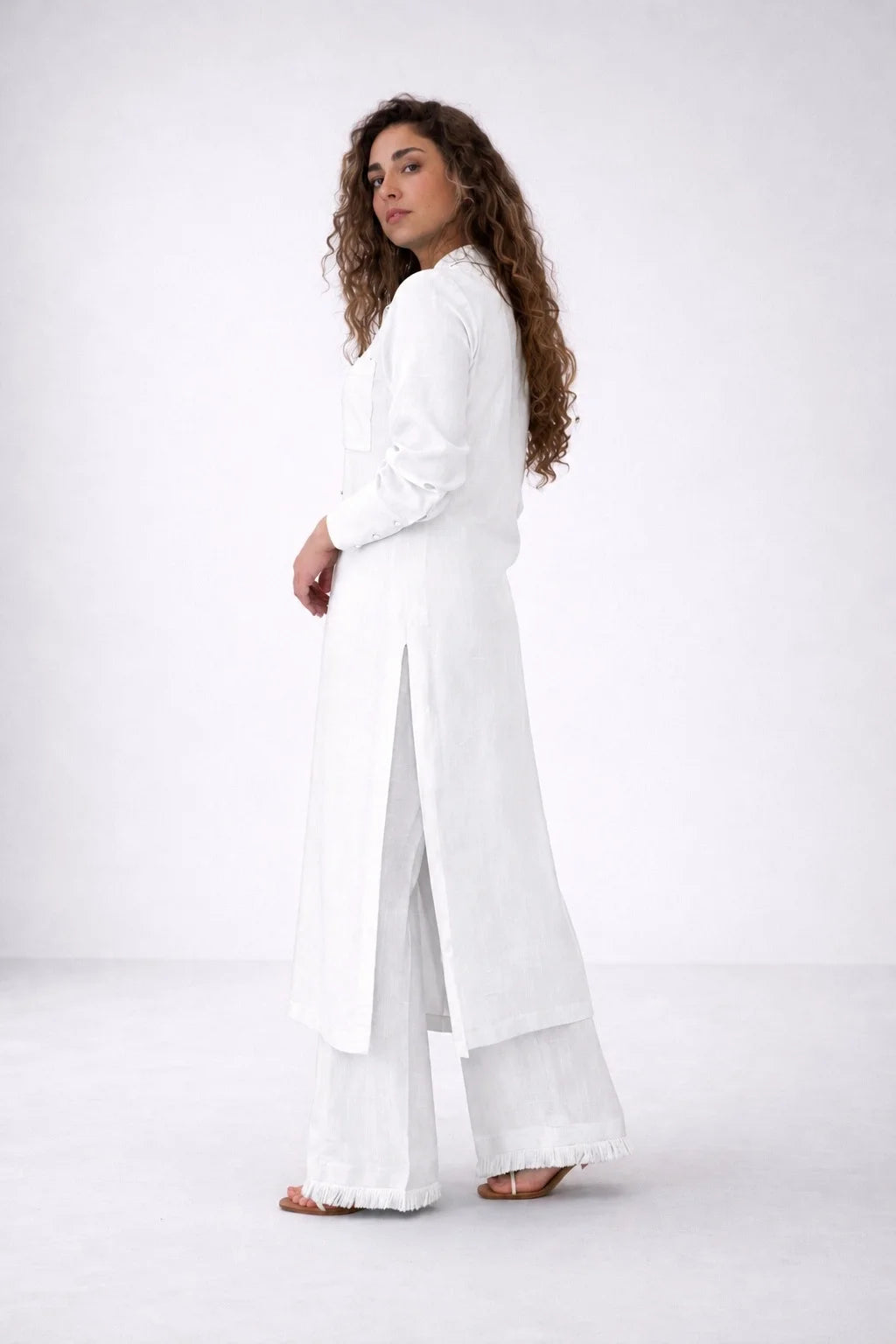 Bluebell Pearl Linen Set~