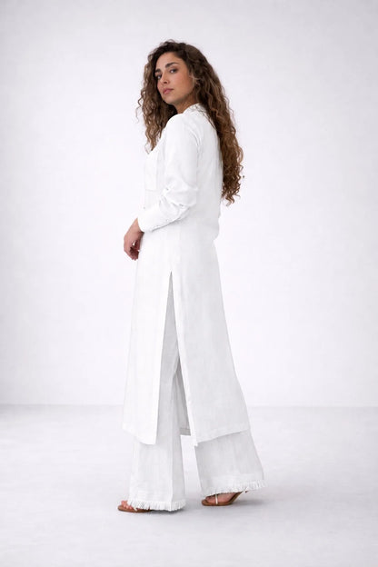 Bluebell Pearl Linen Set~
