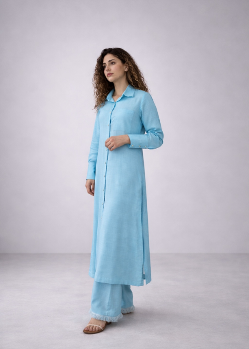 Bluebell Pearl Linen Set~